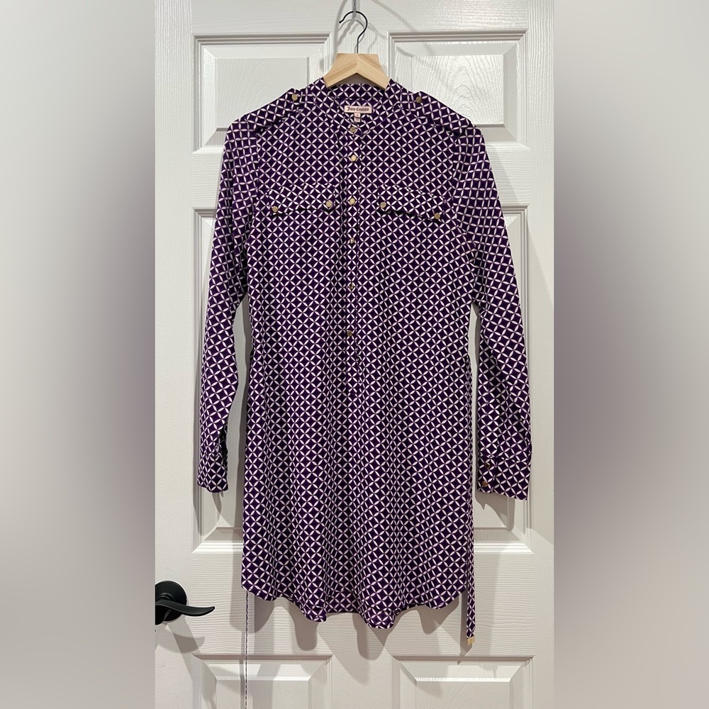 Juicy Couture Size 4 Multicolor Silk Tunic Dress - Picture 5 of 16